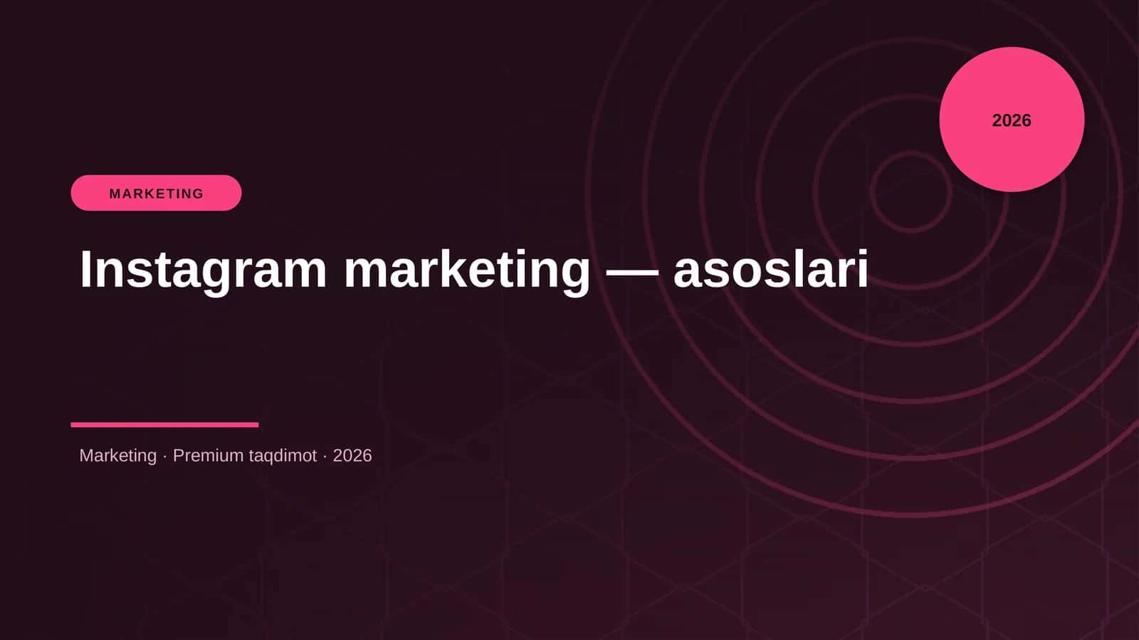 Instagram marketing — asoslari