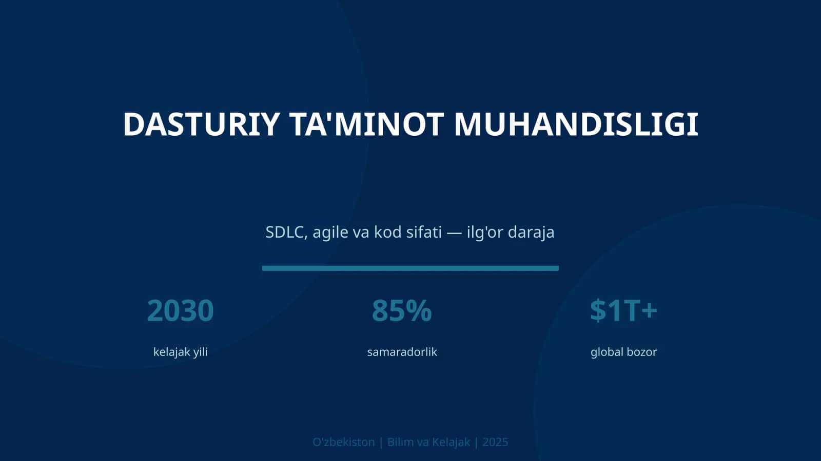 DASTURIY TA'MINOT MUHANDISLIGI