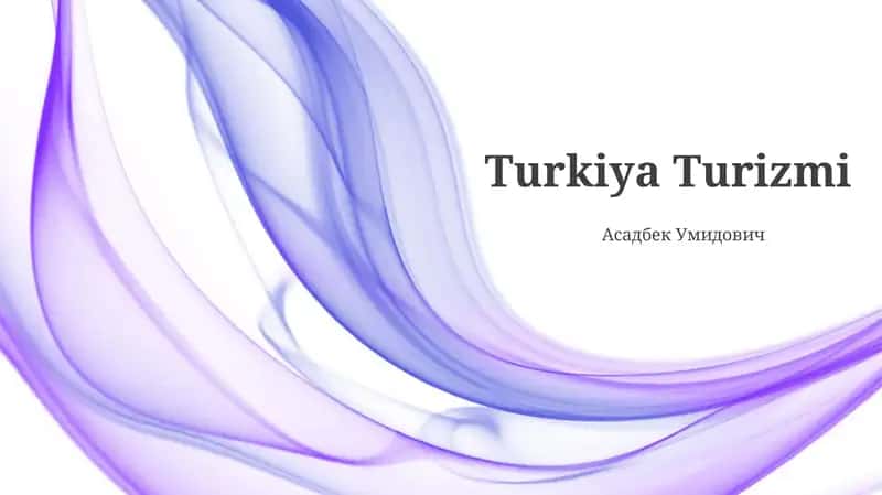 Turkiya Turizmi