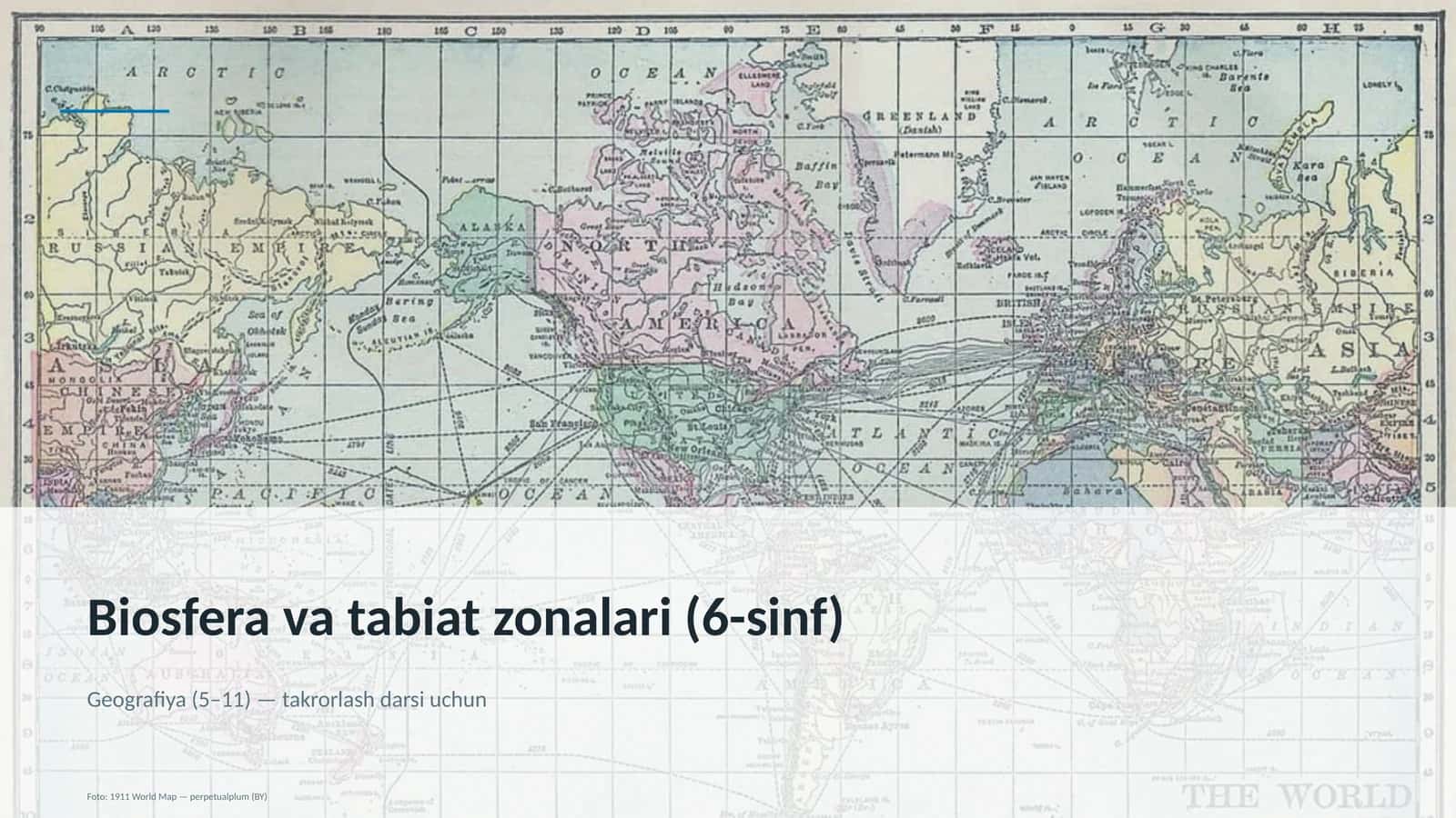 Biosfera va tabiat zonalari (6-sinf)