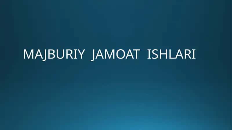 Majburiy jamoat ishlari
