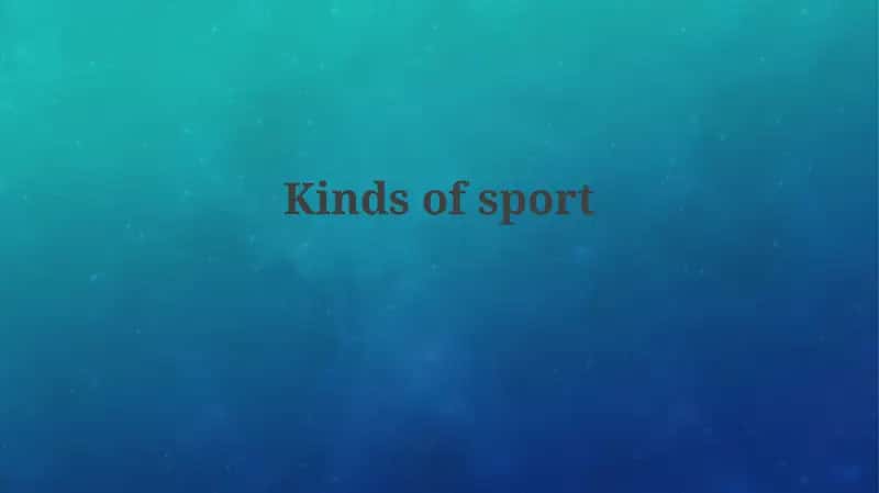 Classifying Sports: A Comprehensive Overview