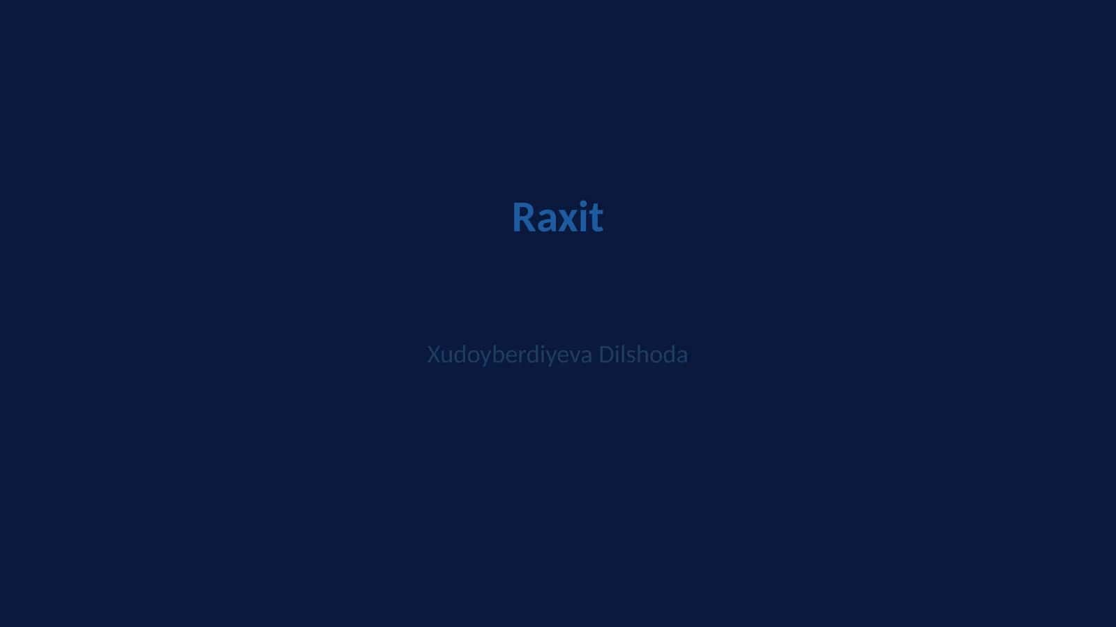 Raxit