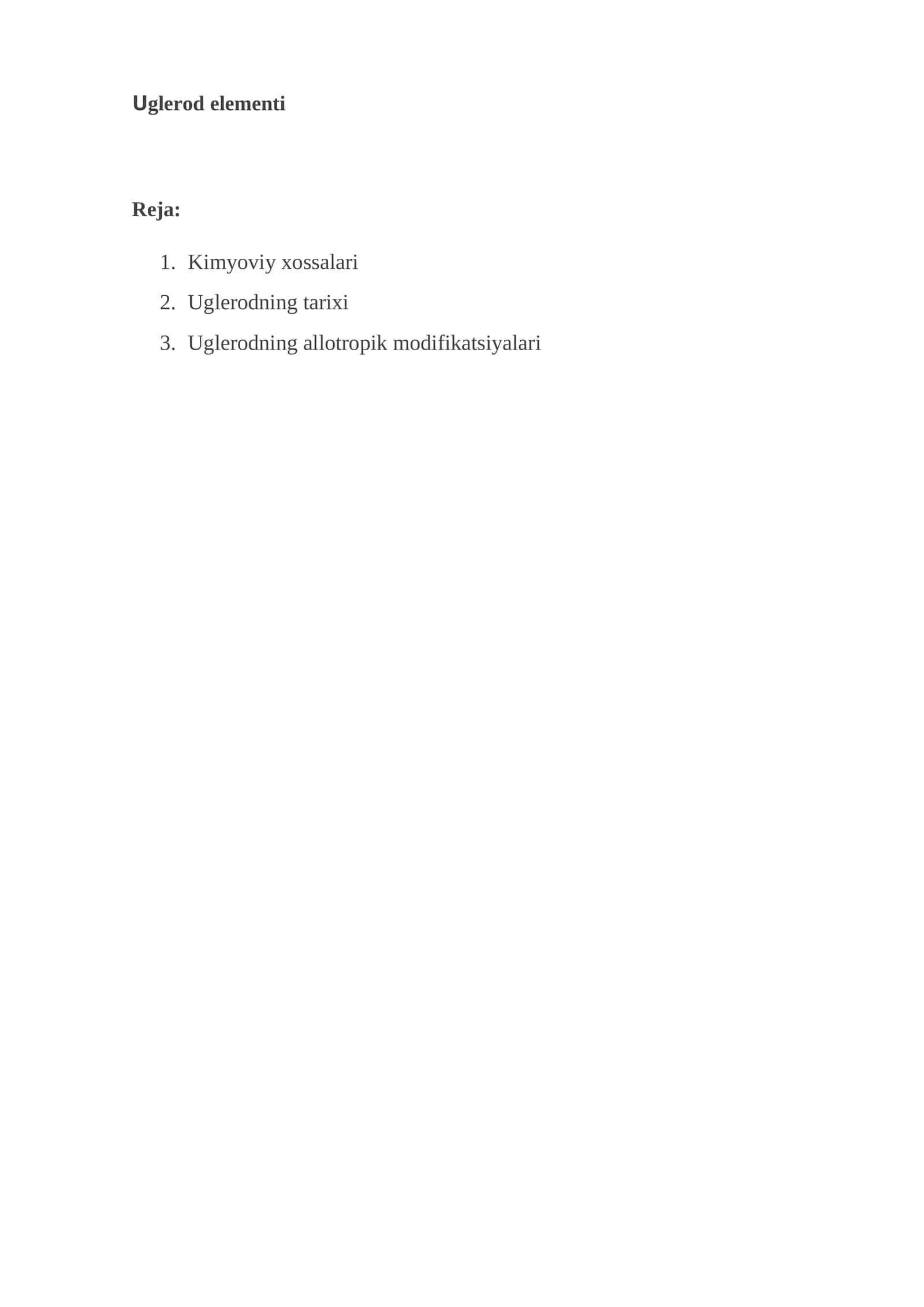 Uglerod elementi