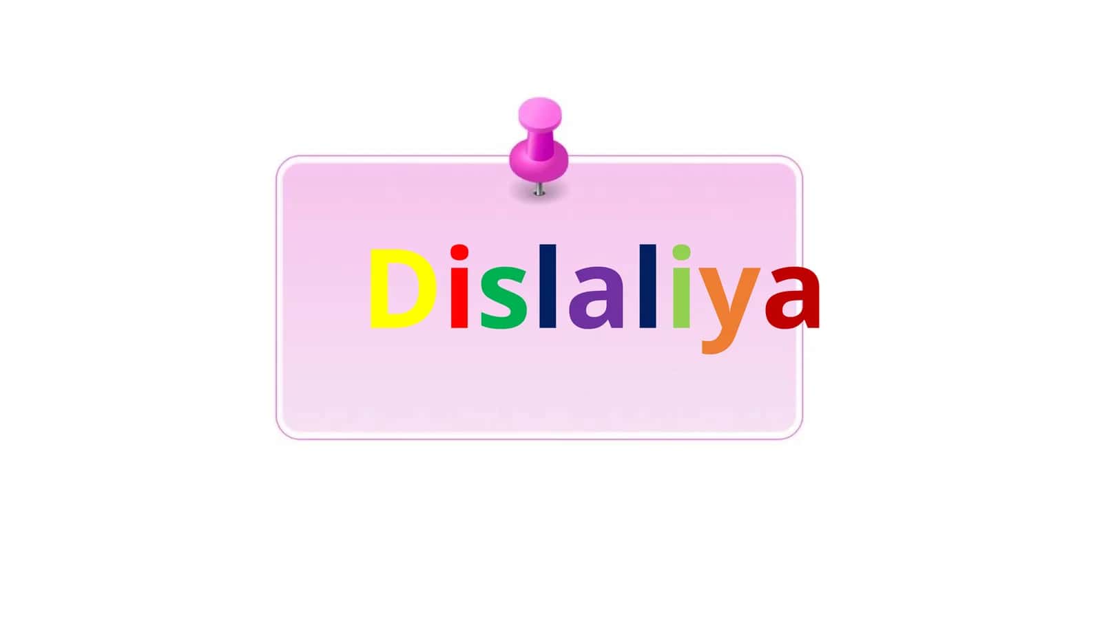 Dislaliya