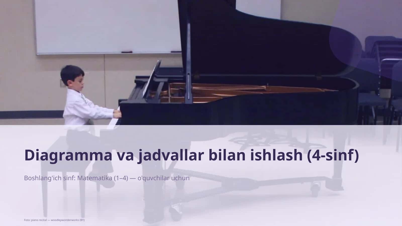 Diagramma va jadvallar bilan ishlash (4-sinf)