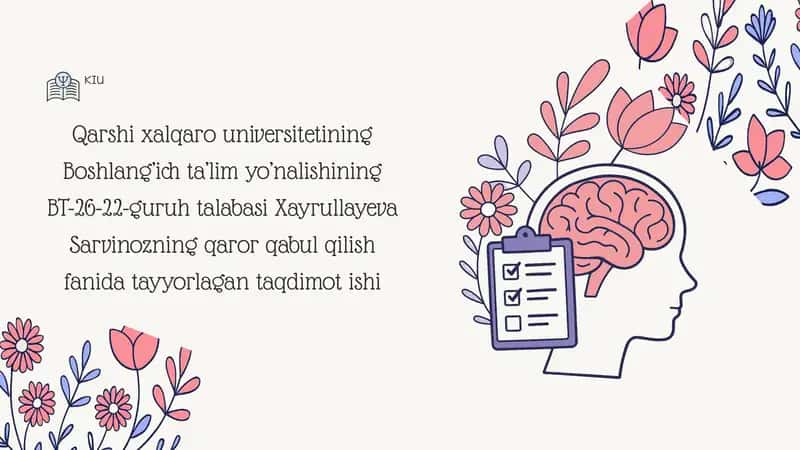 Taʼlim yoʼnalishi BT-26-22-guruh taqdimoti