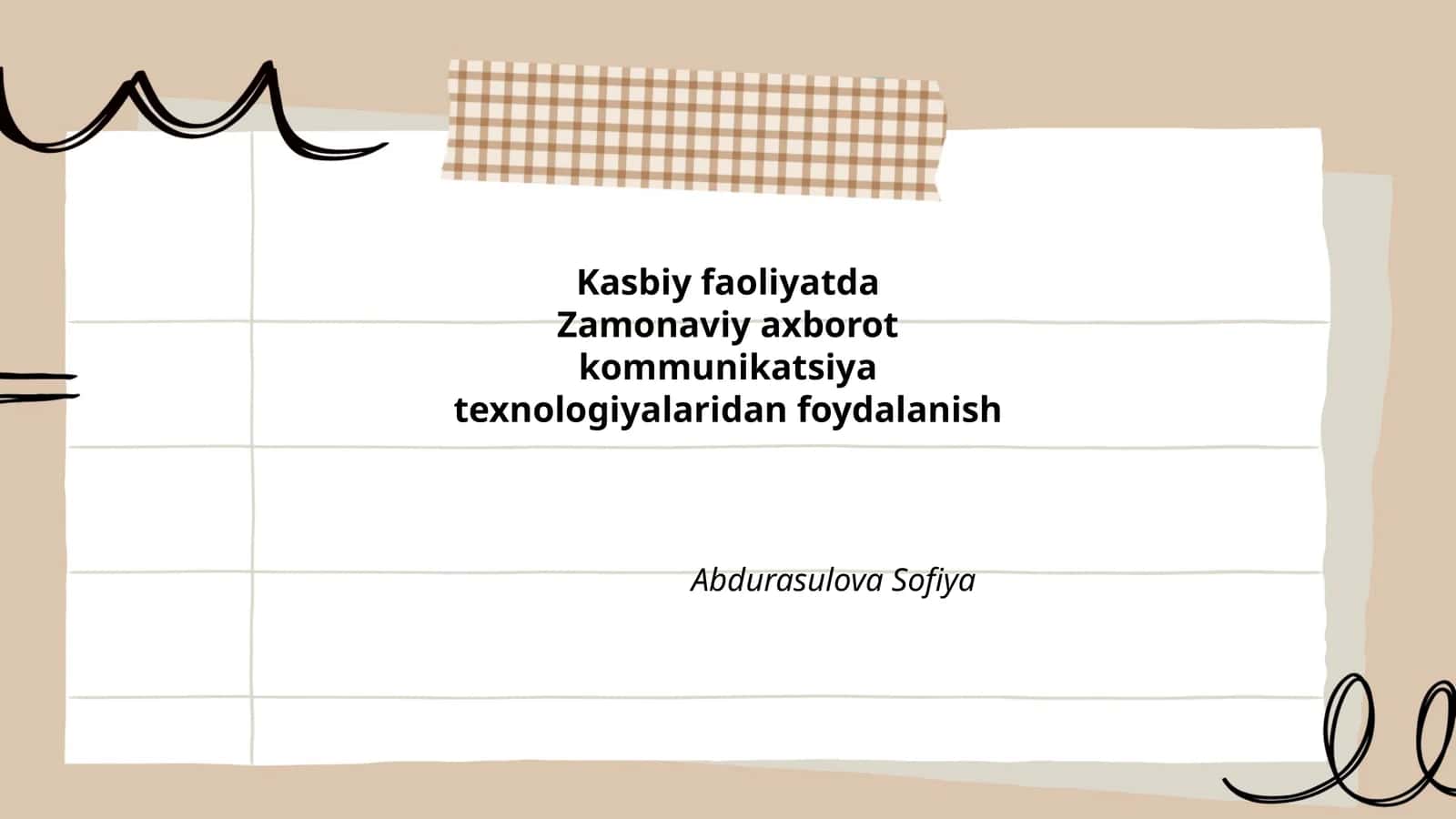 Zamonaviy axborot texnologiyalari