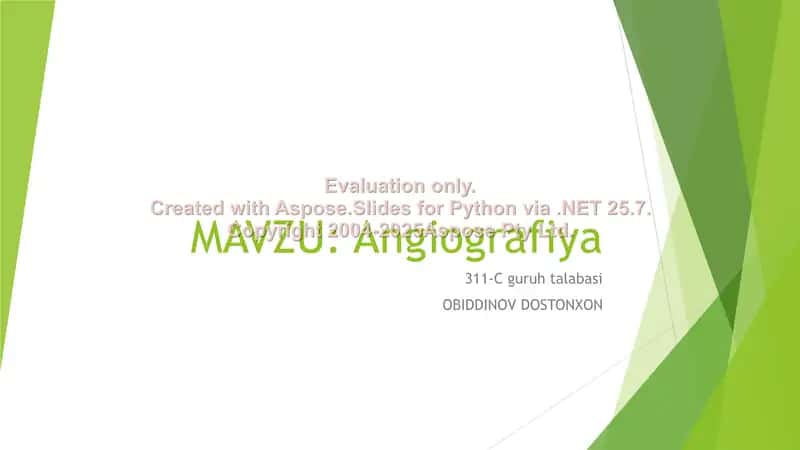 Angiografiya