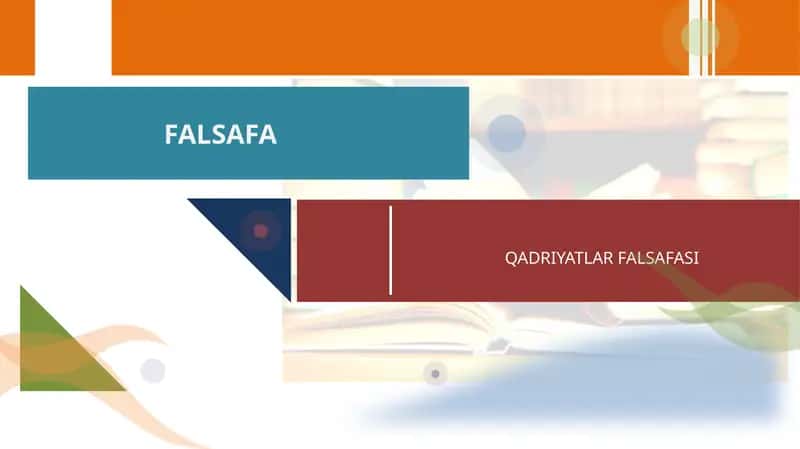 QADRIYATLAR FALSAFASI