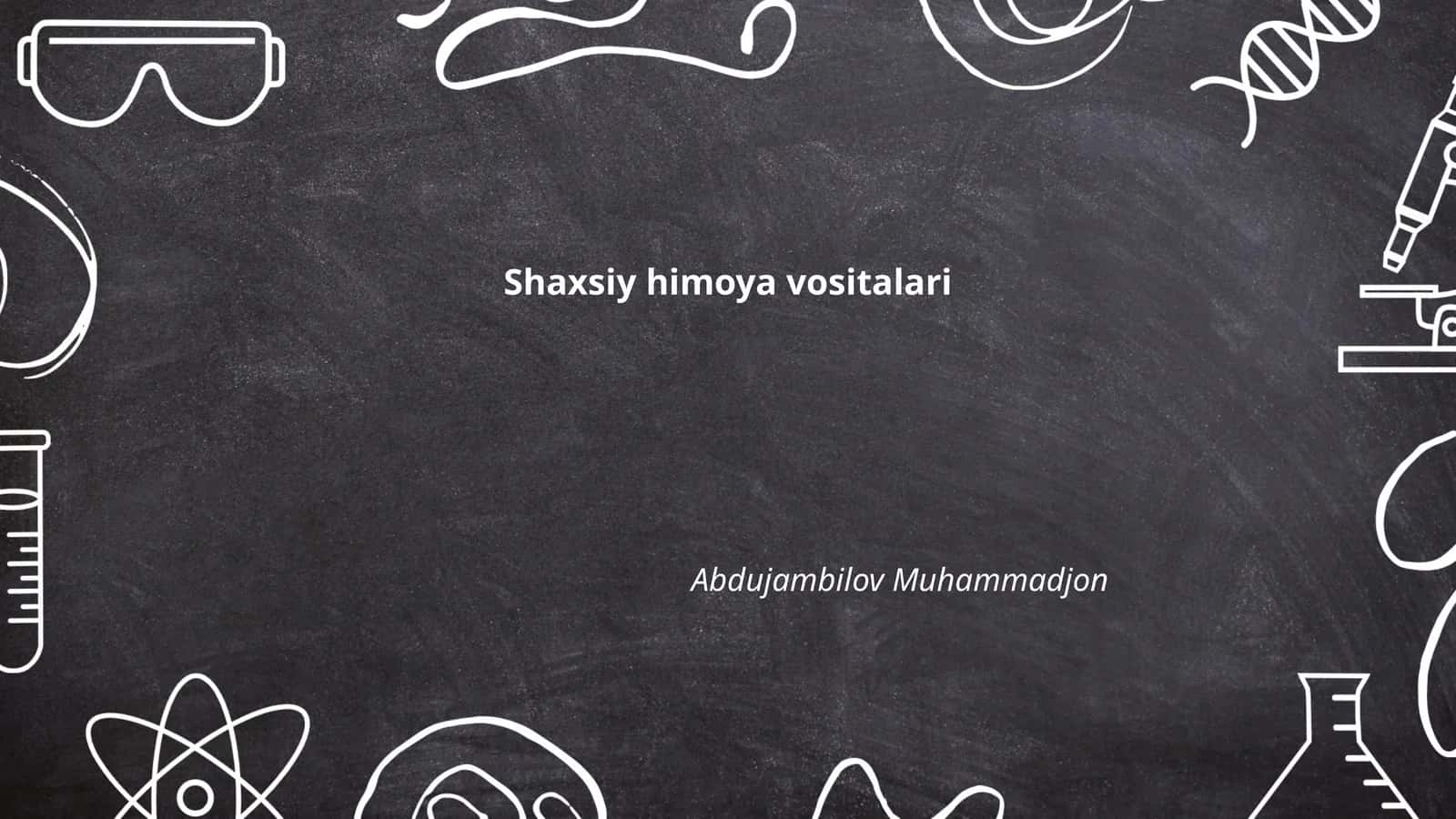 Shaxsiy himoya vositalari
