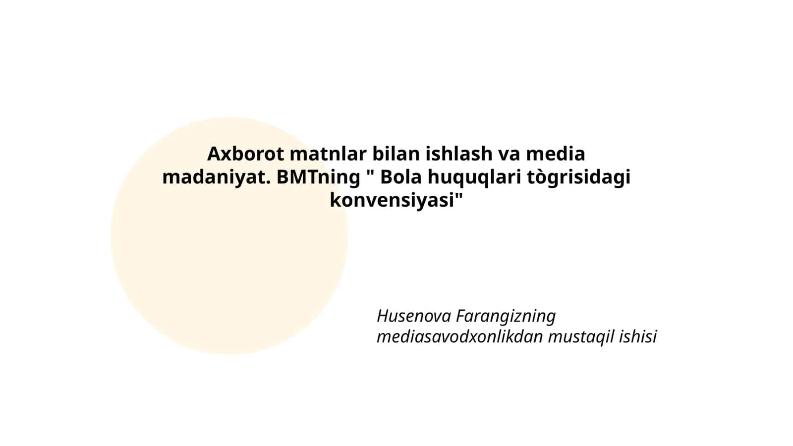 Axborot texnologiyalari va media madaniyat