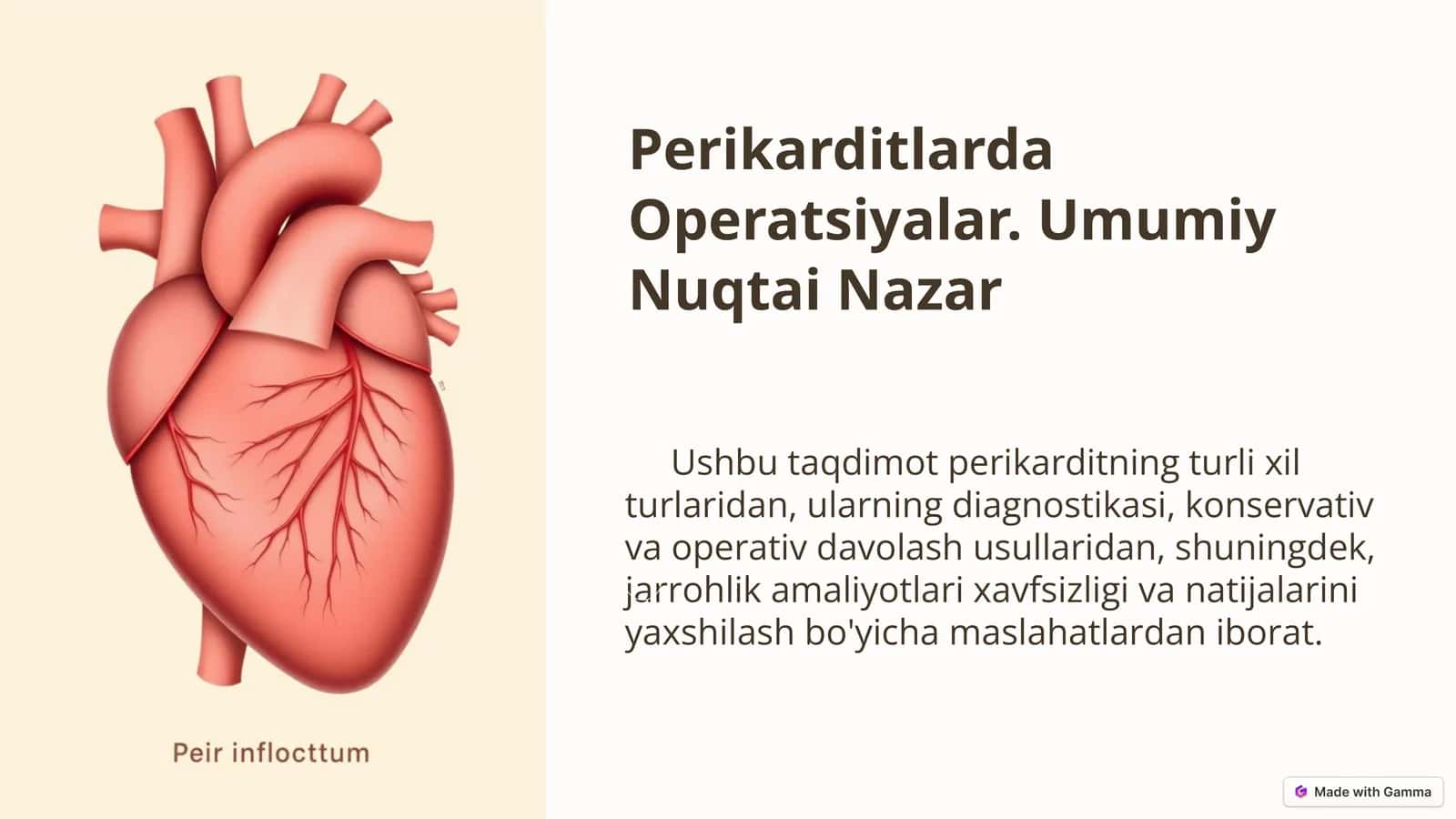 Perikarditlarda Operatsiyalar