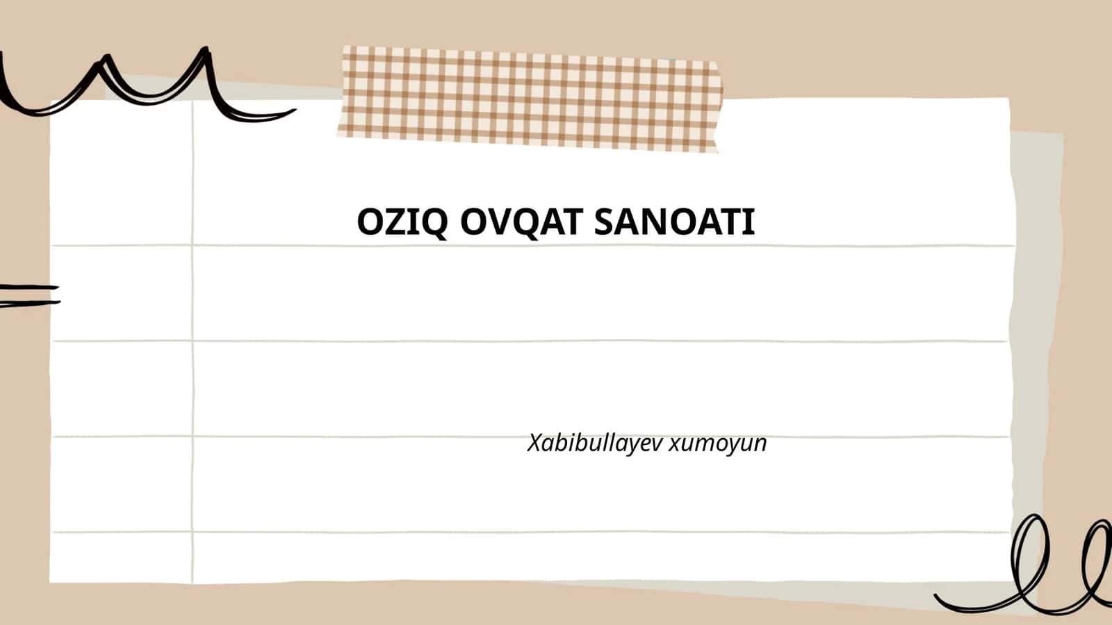 Oziq-ovqat xavfsizligi va sanitariya-gigiyena