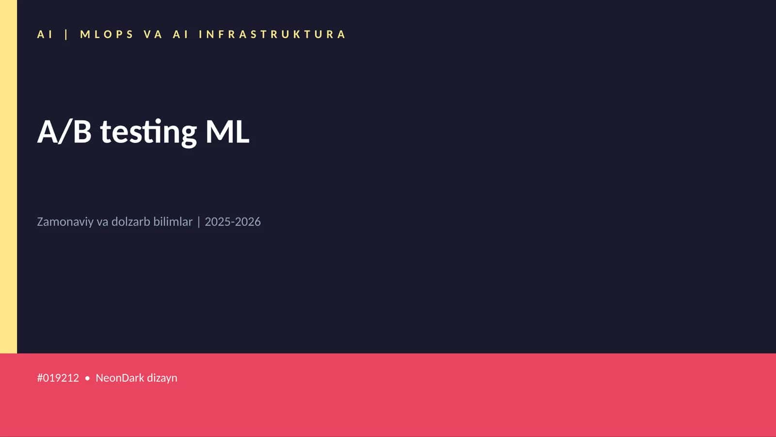 AI | MLOPS VA AI INFRASTRUKTURA