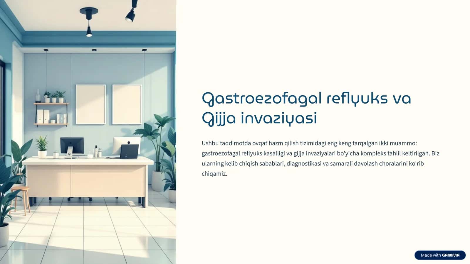 Gastroezofagal reflyuks va Gijja invaziyasi