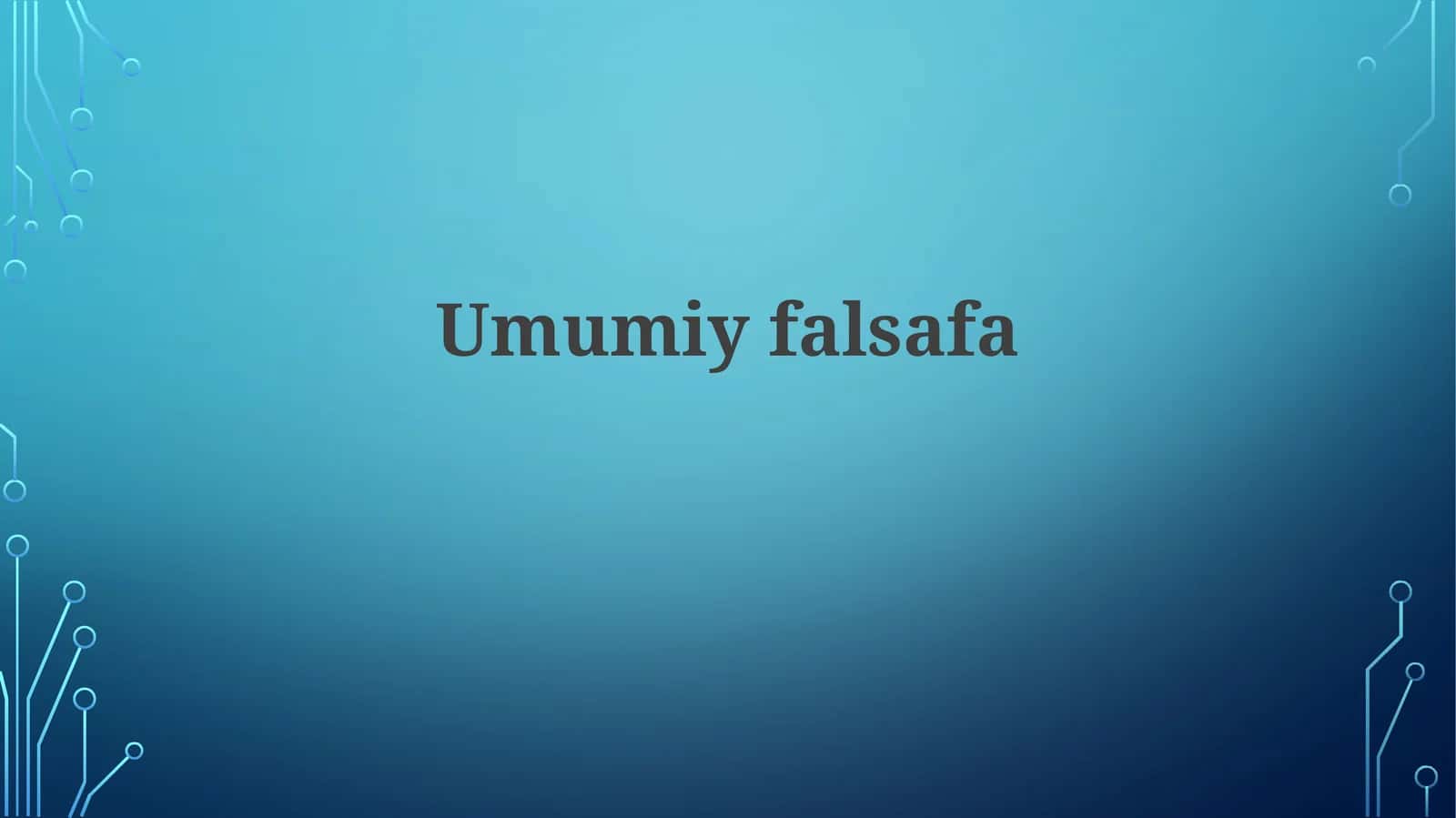 Umumiyfalsafa