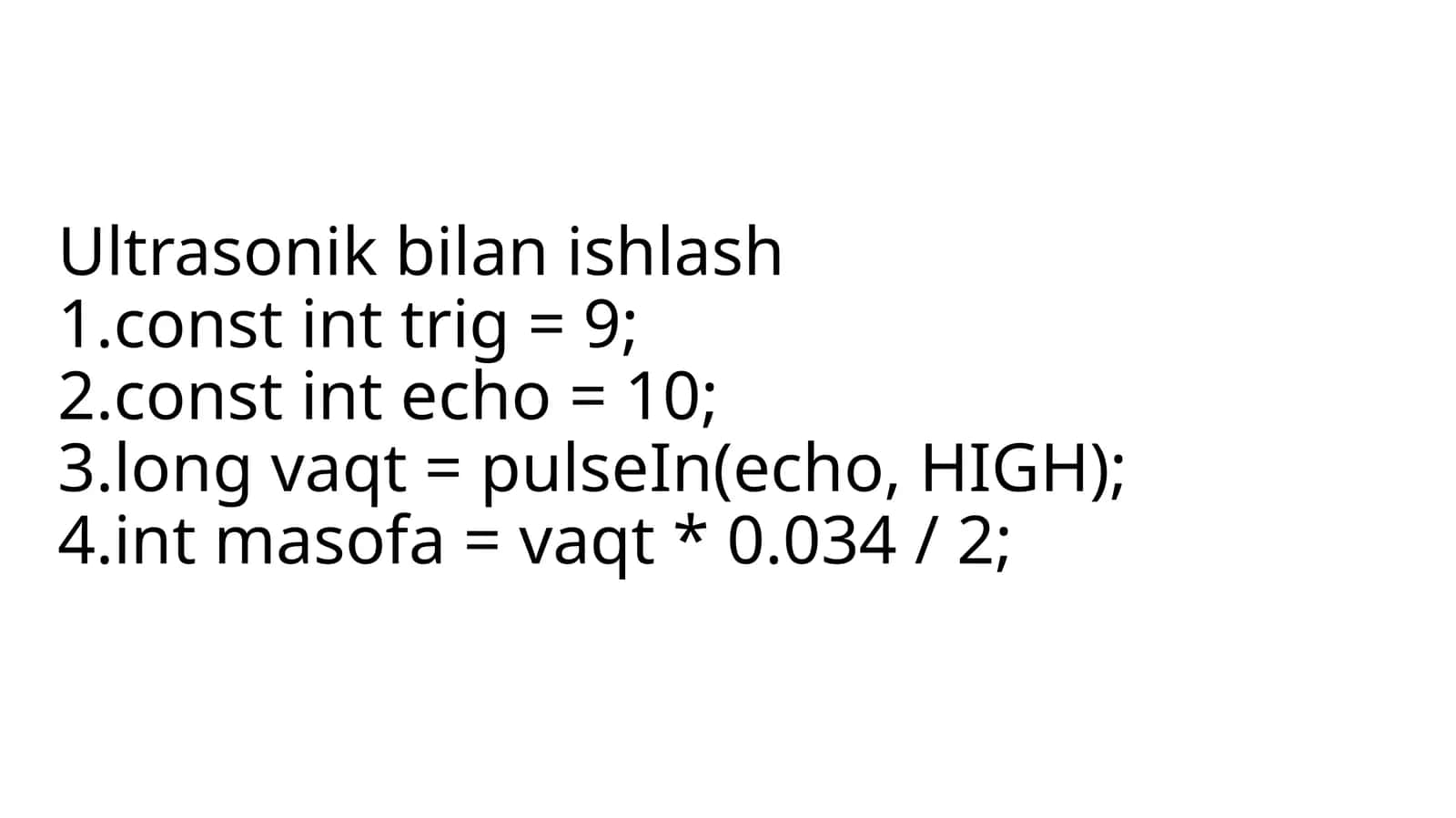 Ultratovushlidatchik (HC-SR04)