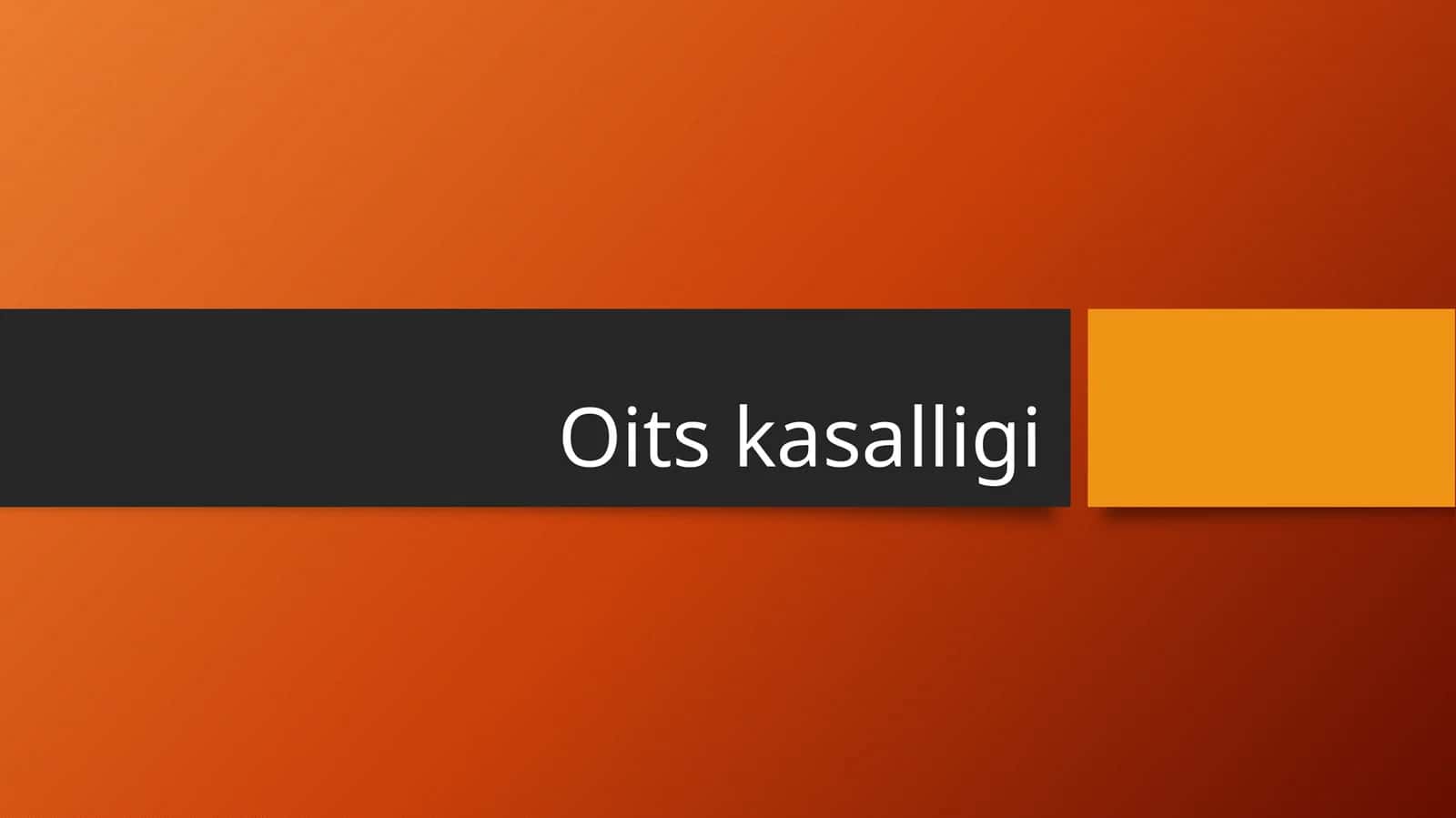OITS kasalligi