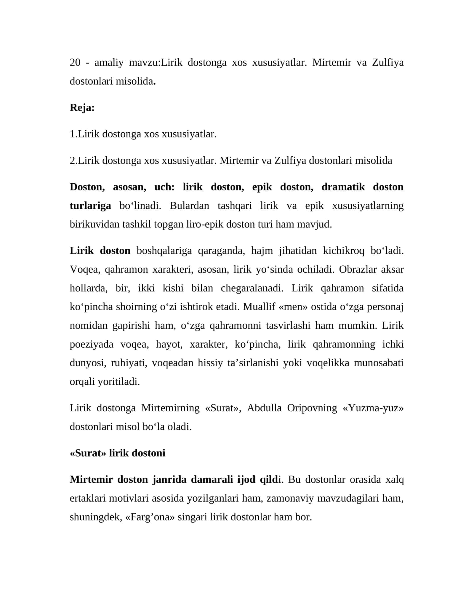 Lirik doston