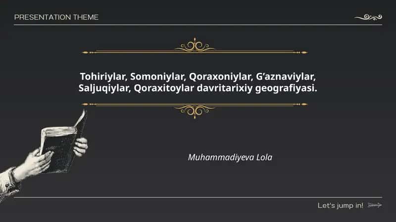 Tohiriylar, Somoniylar, Qoraxoniylar, G’aznaviylar, Saljuqiylar, Qoraxitoylar davritarixiy geografiyasi