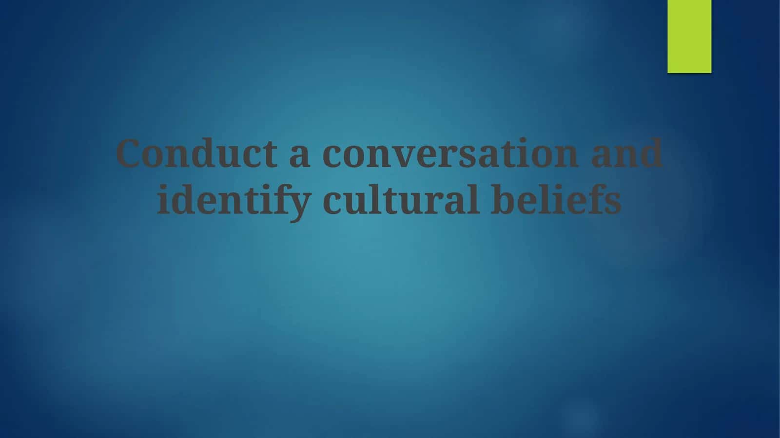 Uncovering Culture Through Conversation