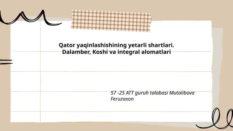 Qator yaqinlashishi