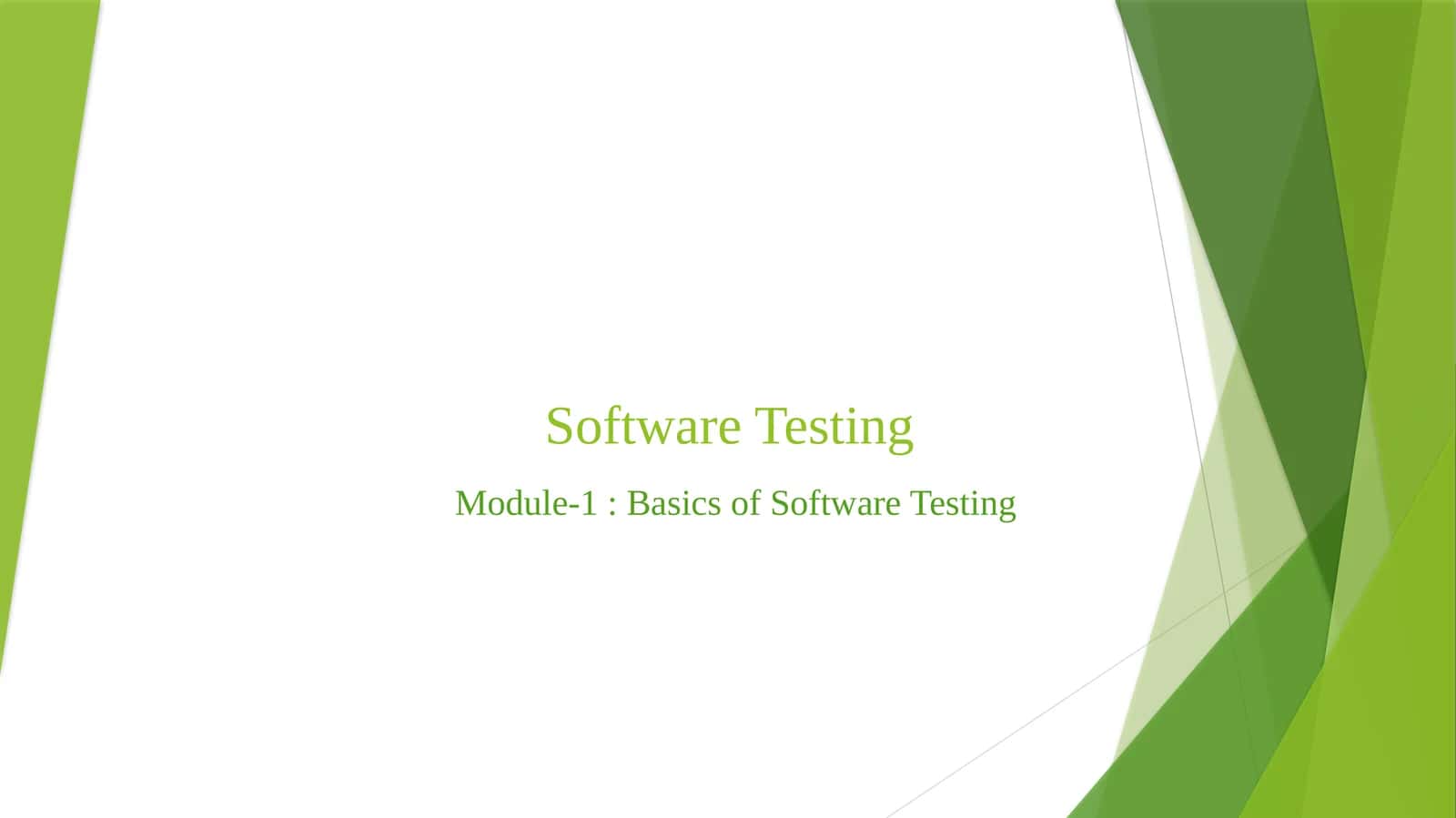 Software Testing