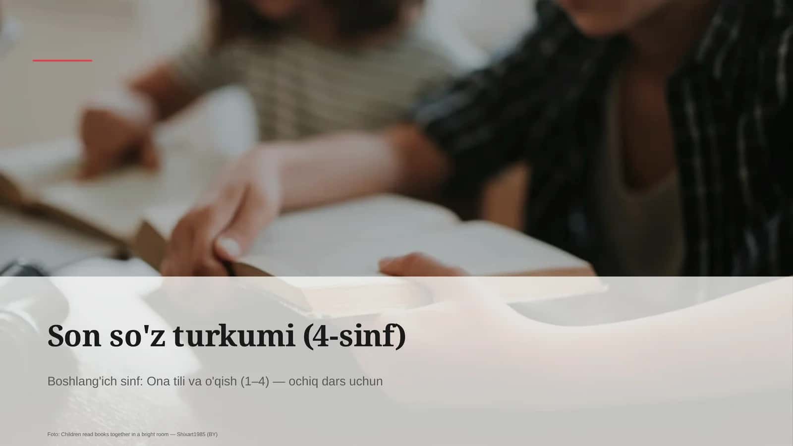 Son so'z turkumi (4-sinf)