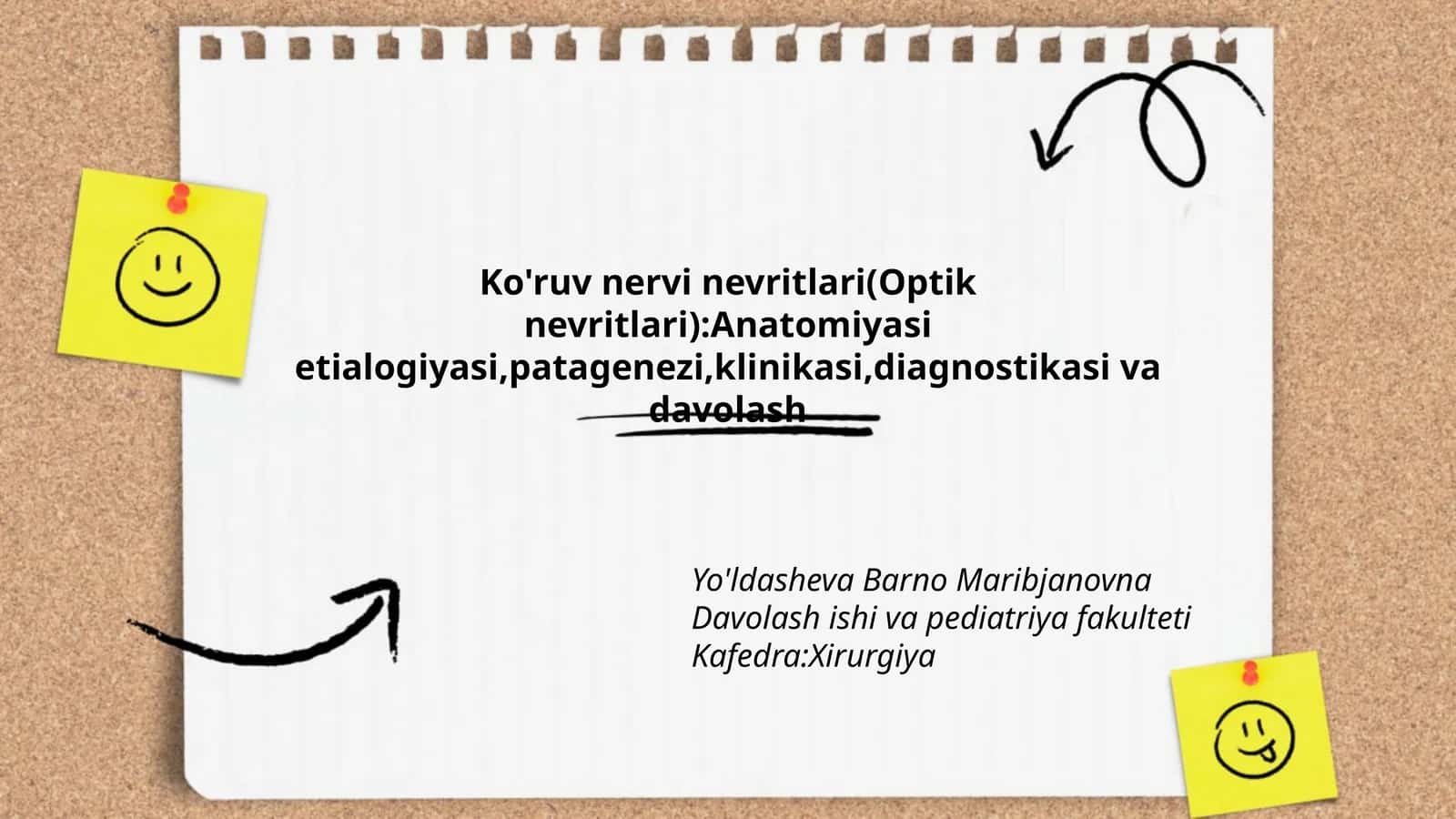 Ko'ruv nervi nevritlari(Optik nevritlari)