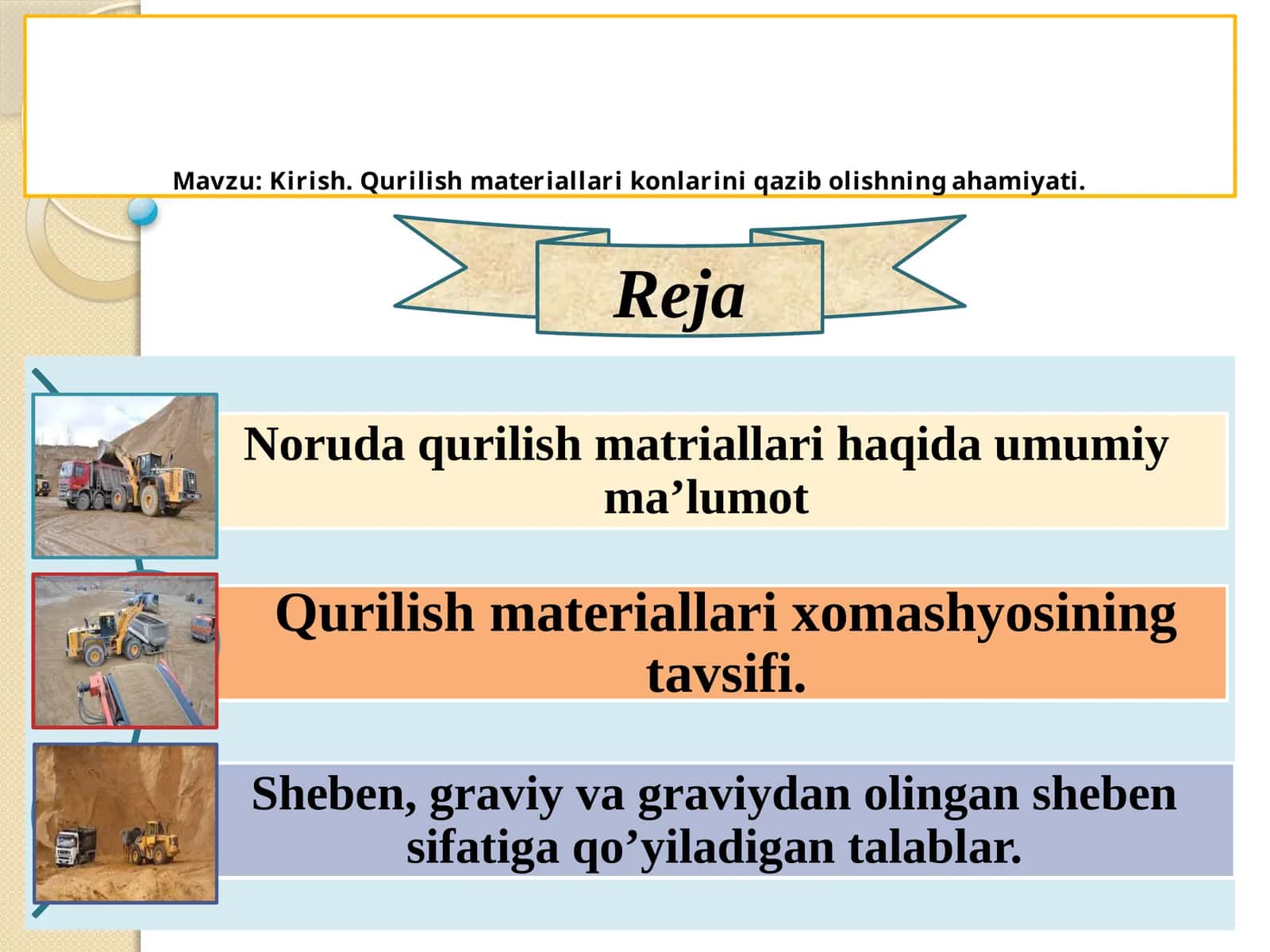 Noru da qurilish materiallari