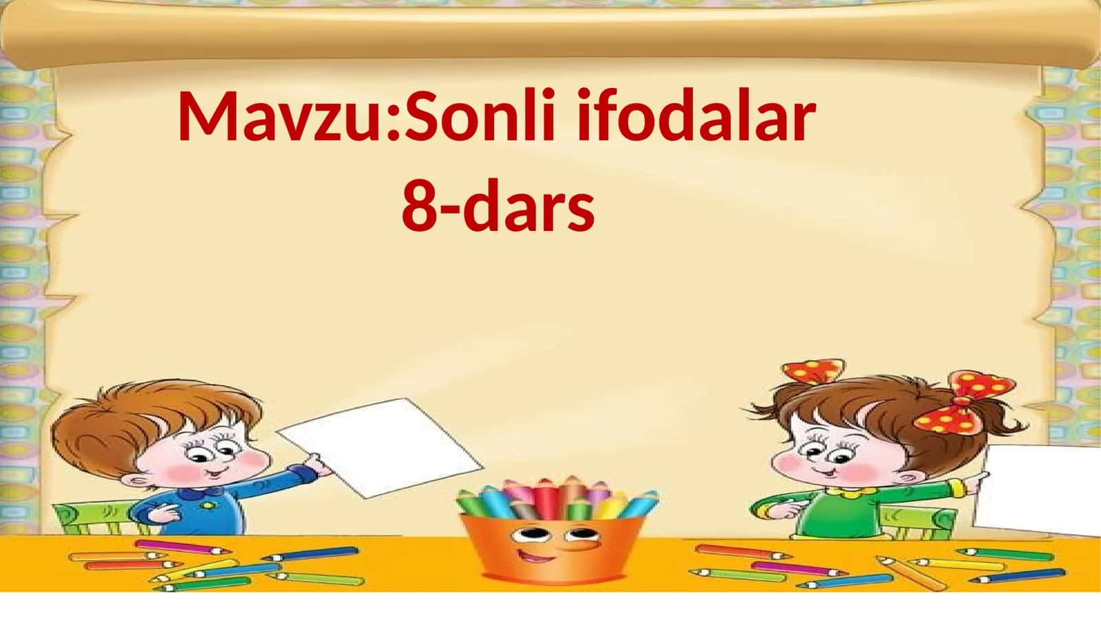 Sonli ifodalar
