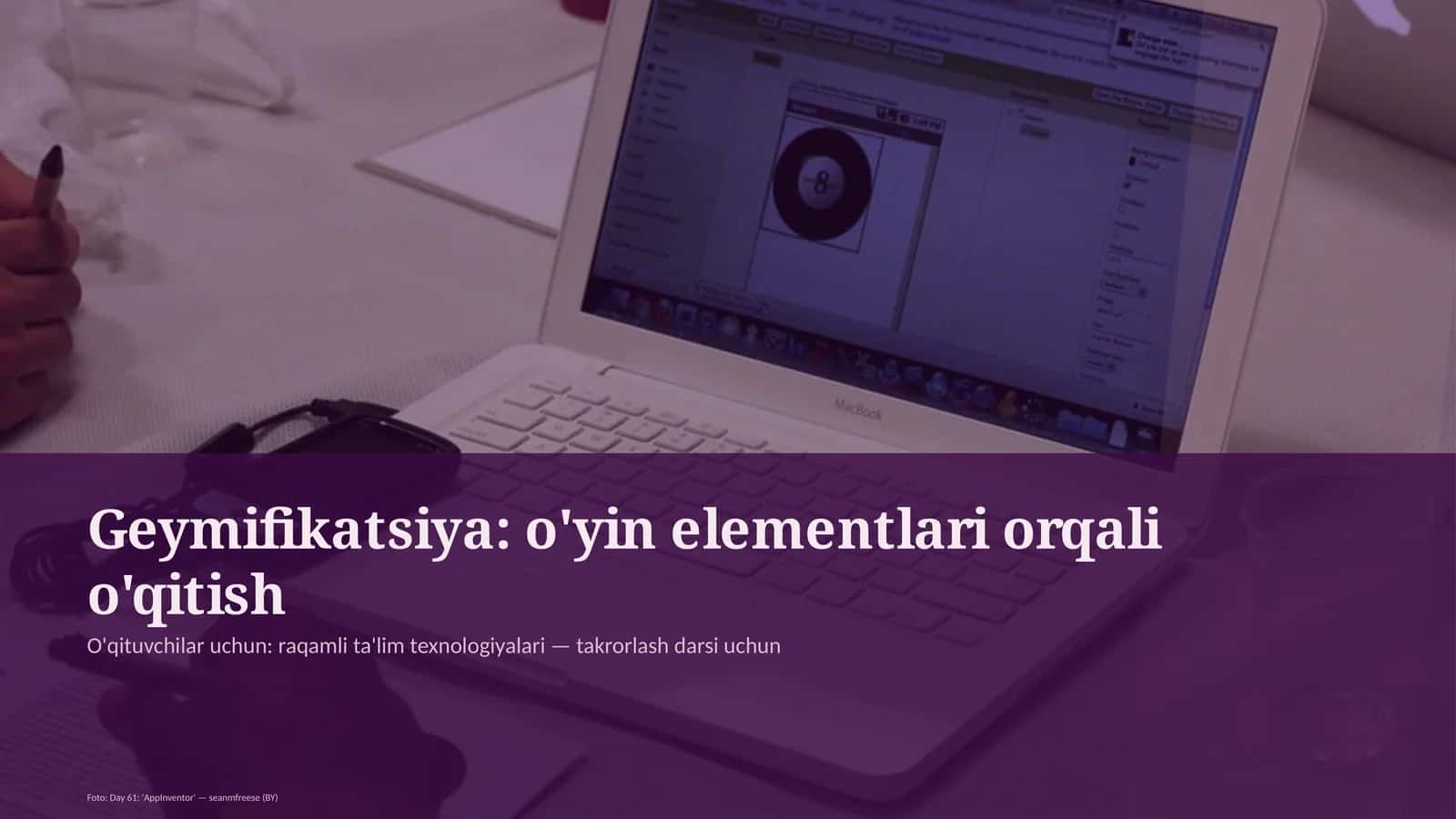 Geymifikatsiya: o'yin elementlari orqali o'qitish