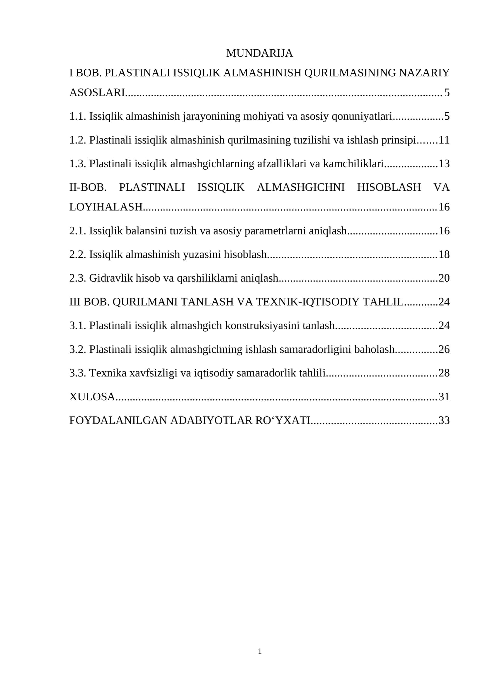 PLASTINALI ISSIQLIK ALMASHINISH QURILMASI