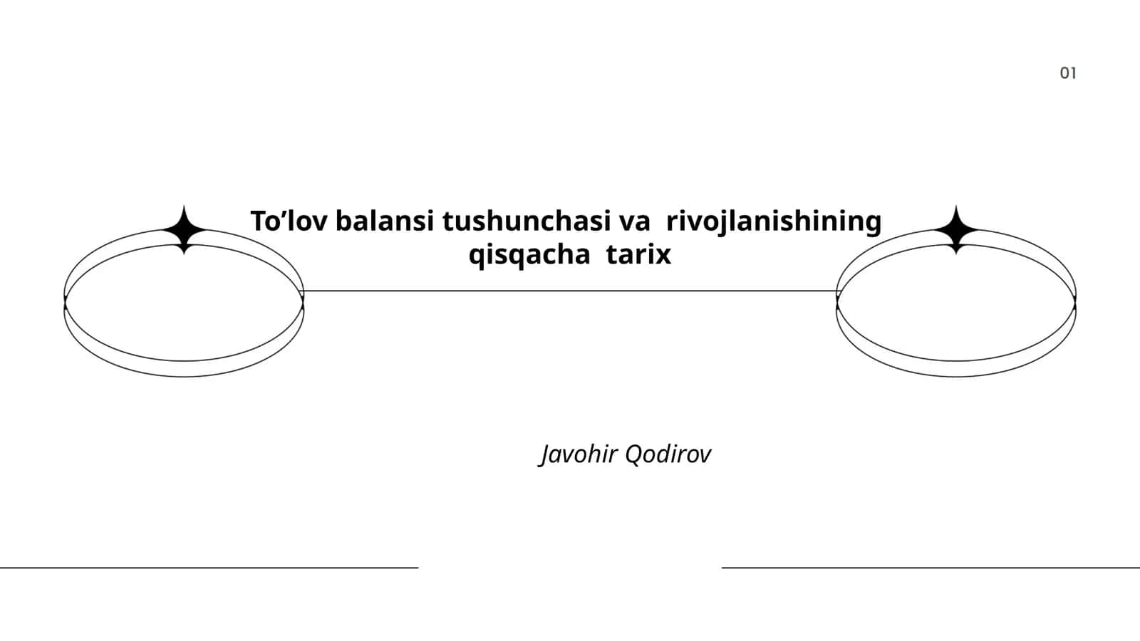 To'lov balansi tushunchasi va rivojlanishining qisqacha tarix