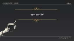 Kun tartibi