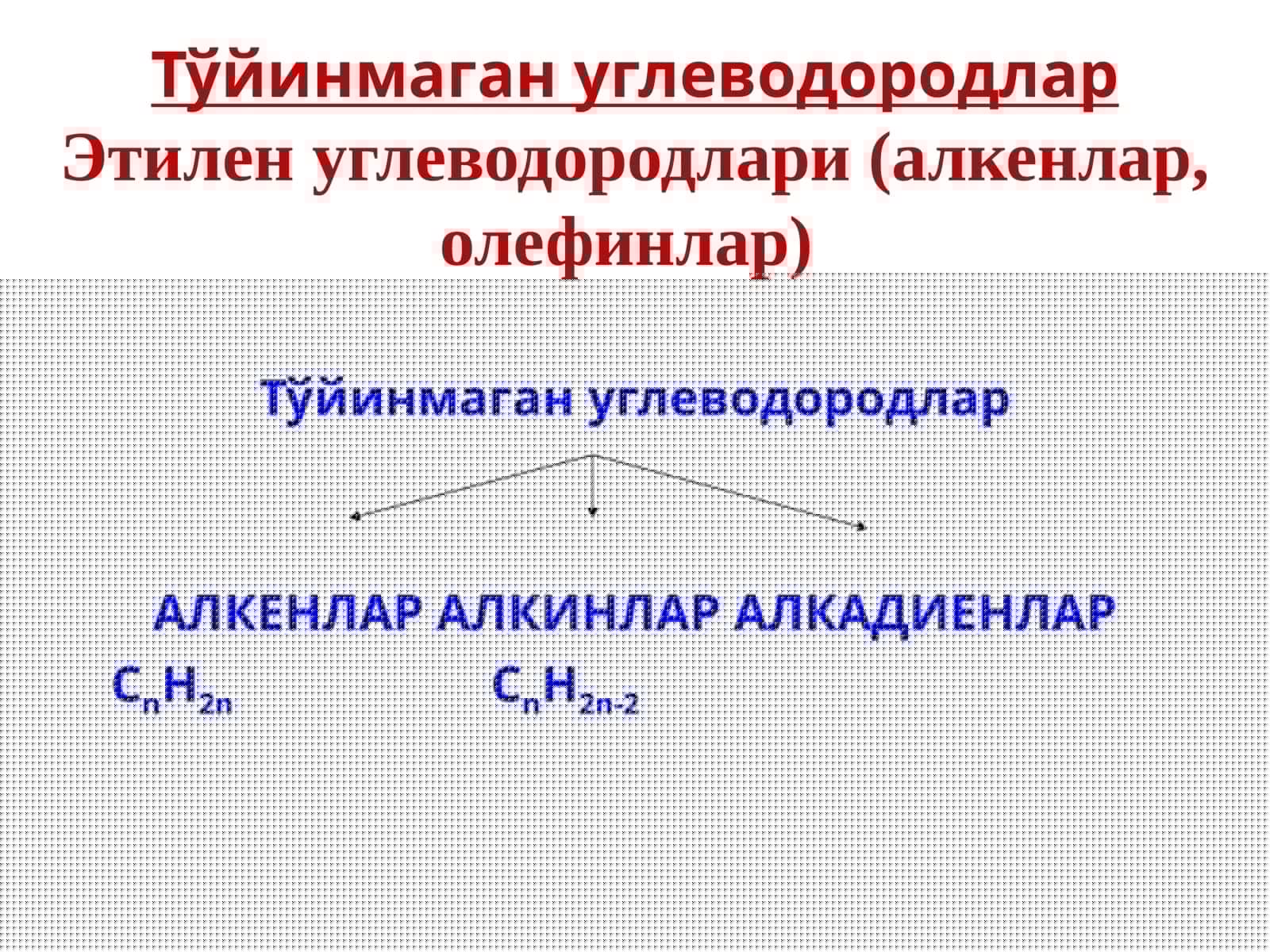 Тўйинмаган углеводородлар