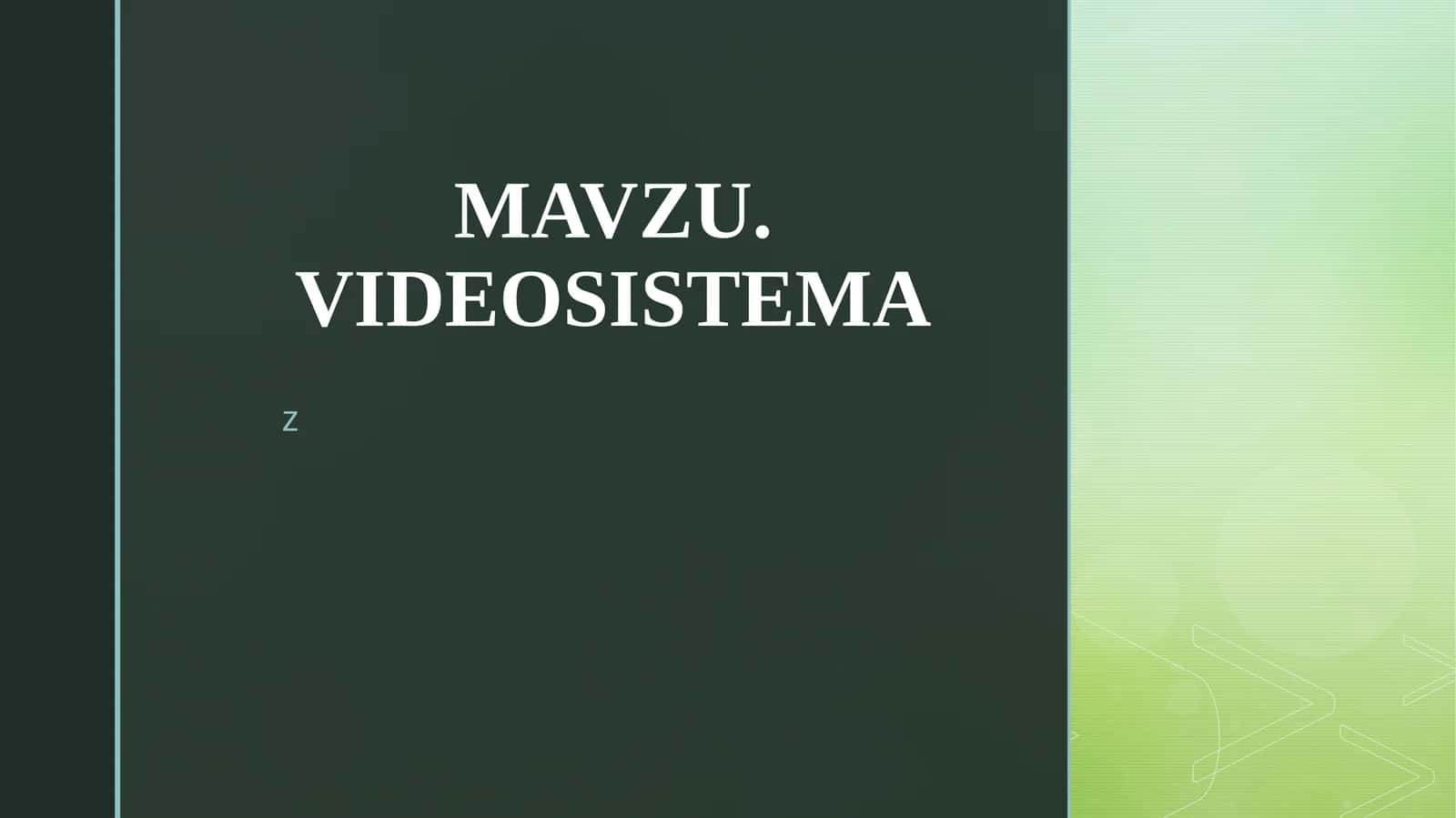 VIDEOSISTEMA