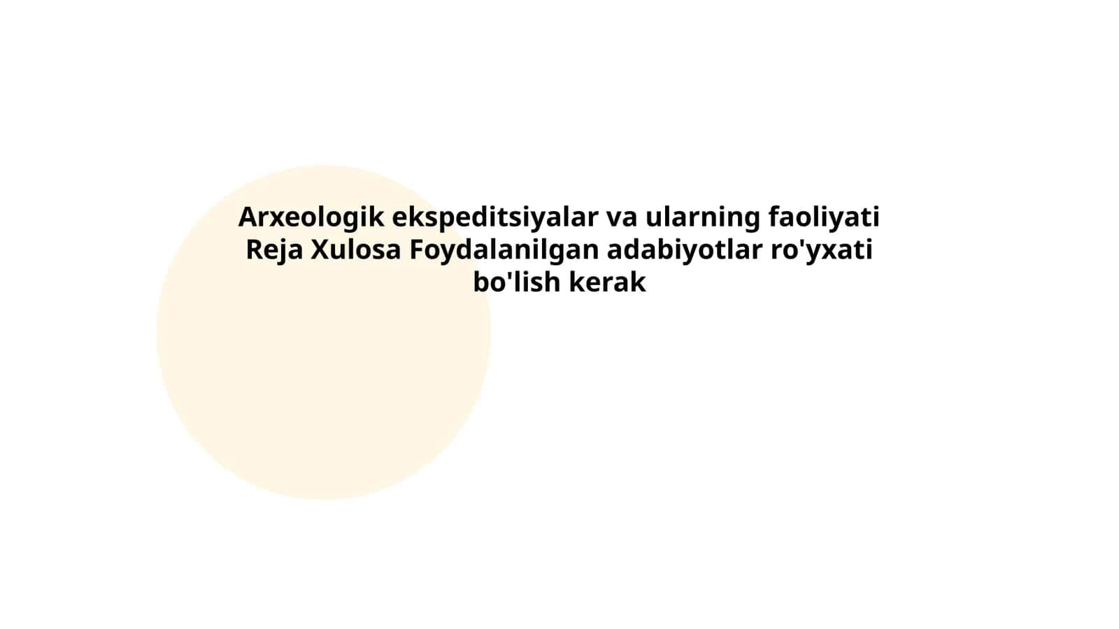 Arxeologik ekspeditsiyalar