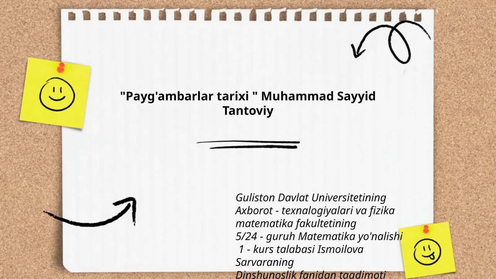 Payg'ambarlar tarixi Muhammad Sayyid Tantoviy