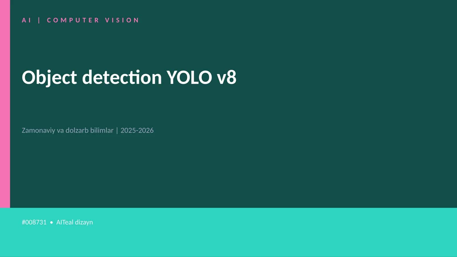 Object detection YOLO v8