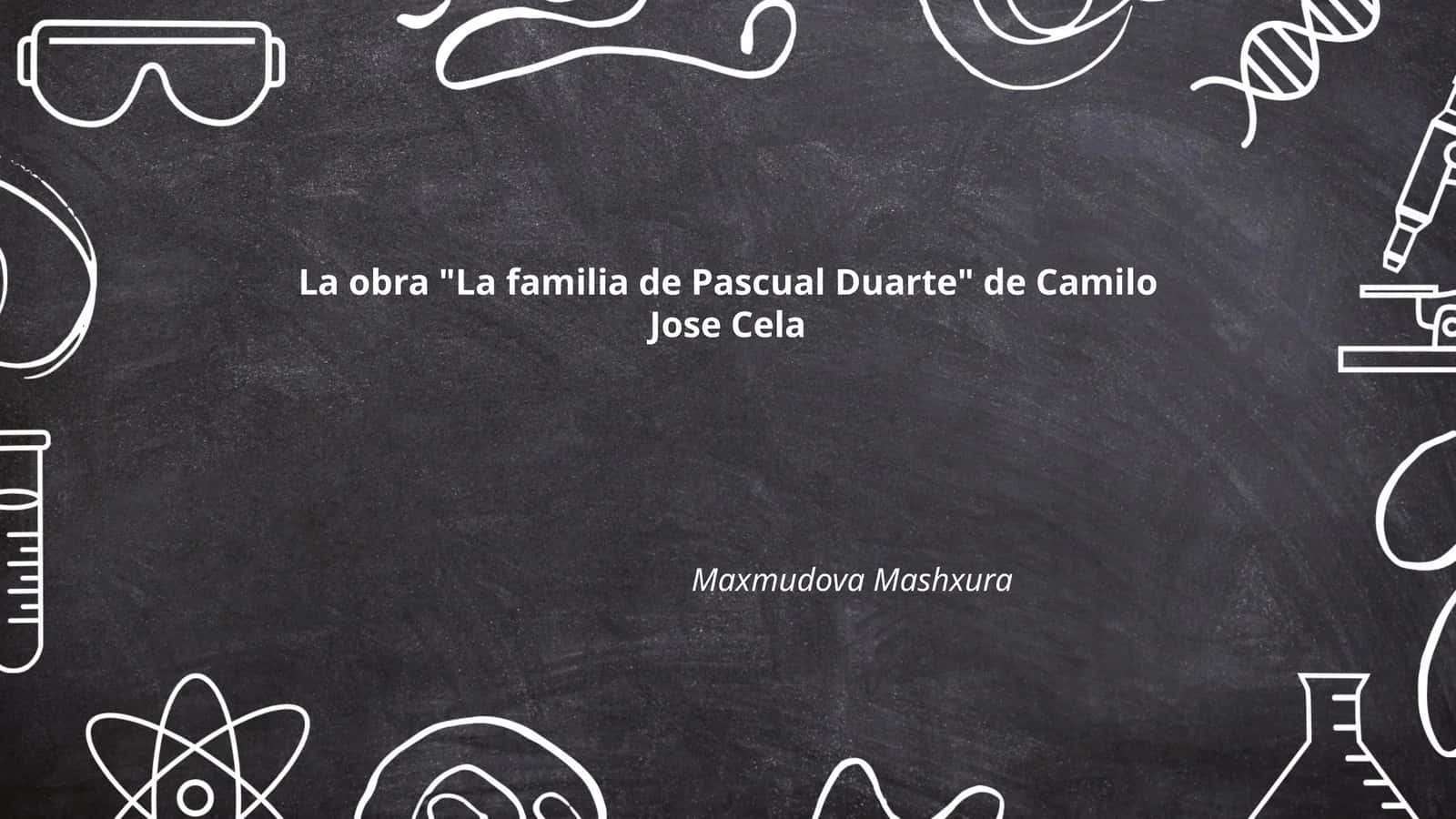 Pascual Duarte qahramonining psixologik tahlili