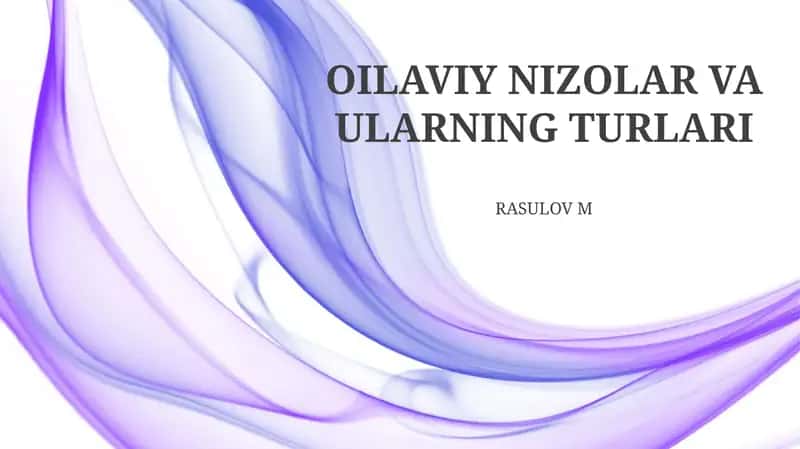 Neft va Gaz Nizollarining Turlari