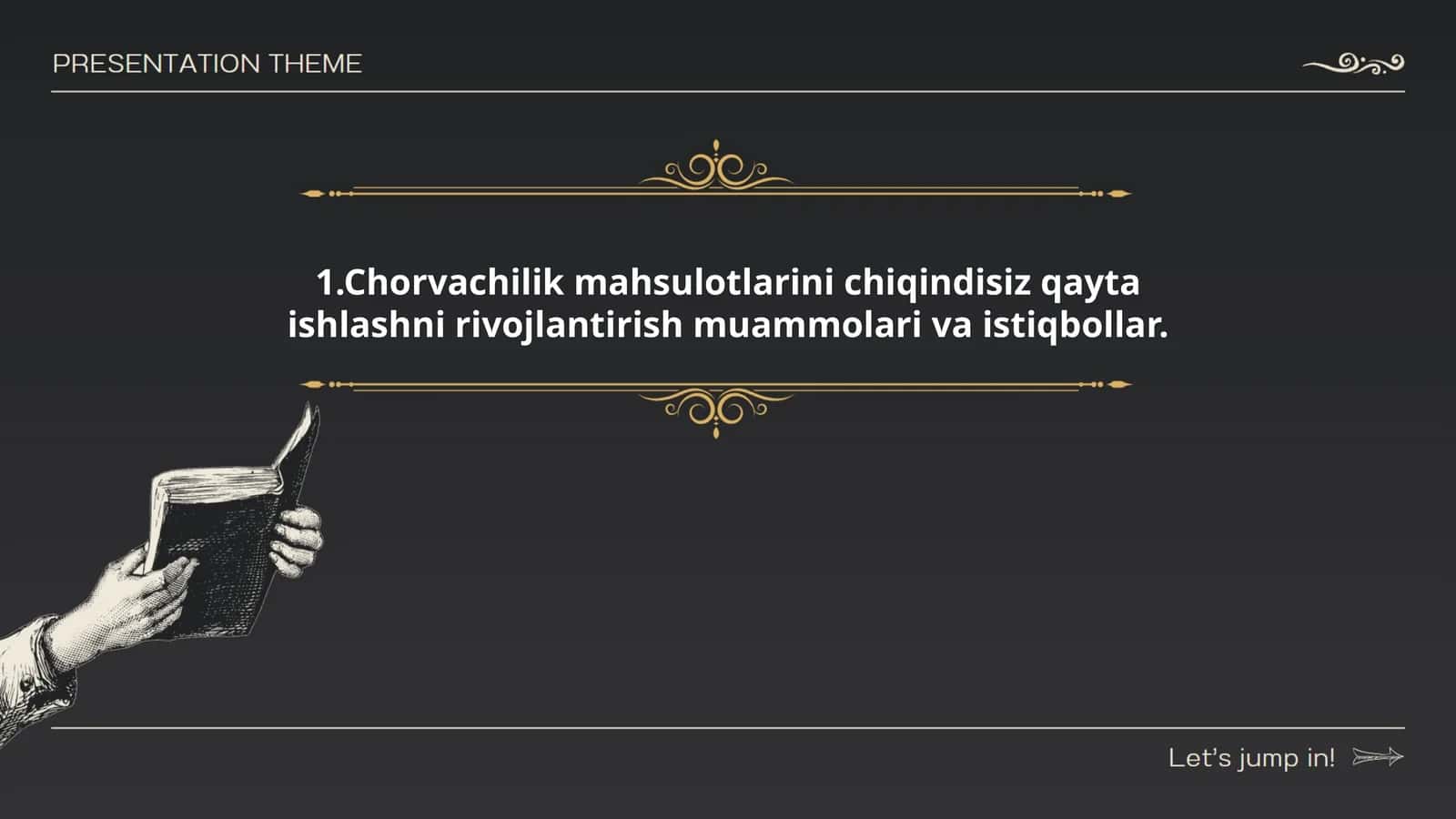 Chorvachilik mahsulotlarini chiqindisiz qayta ishlash muammolari