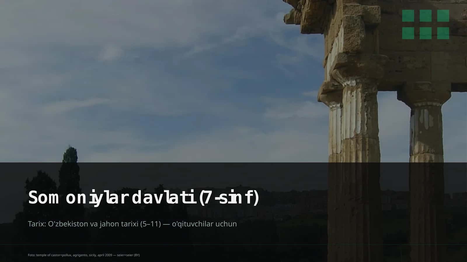 Somoniylar davlati (7-sinf)