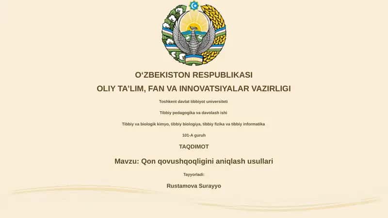 Qon qovushqoqligini aniqlash usullari