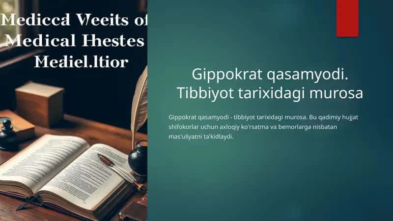 Gippokrat qasamyodi. Tibbiyot tarixidagi murosa