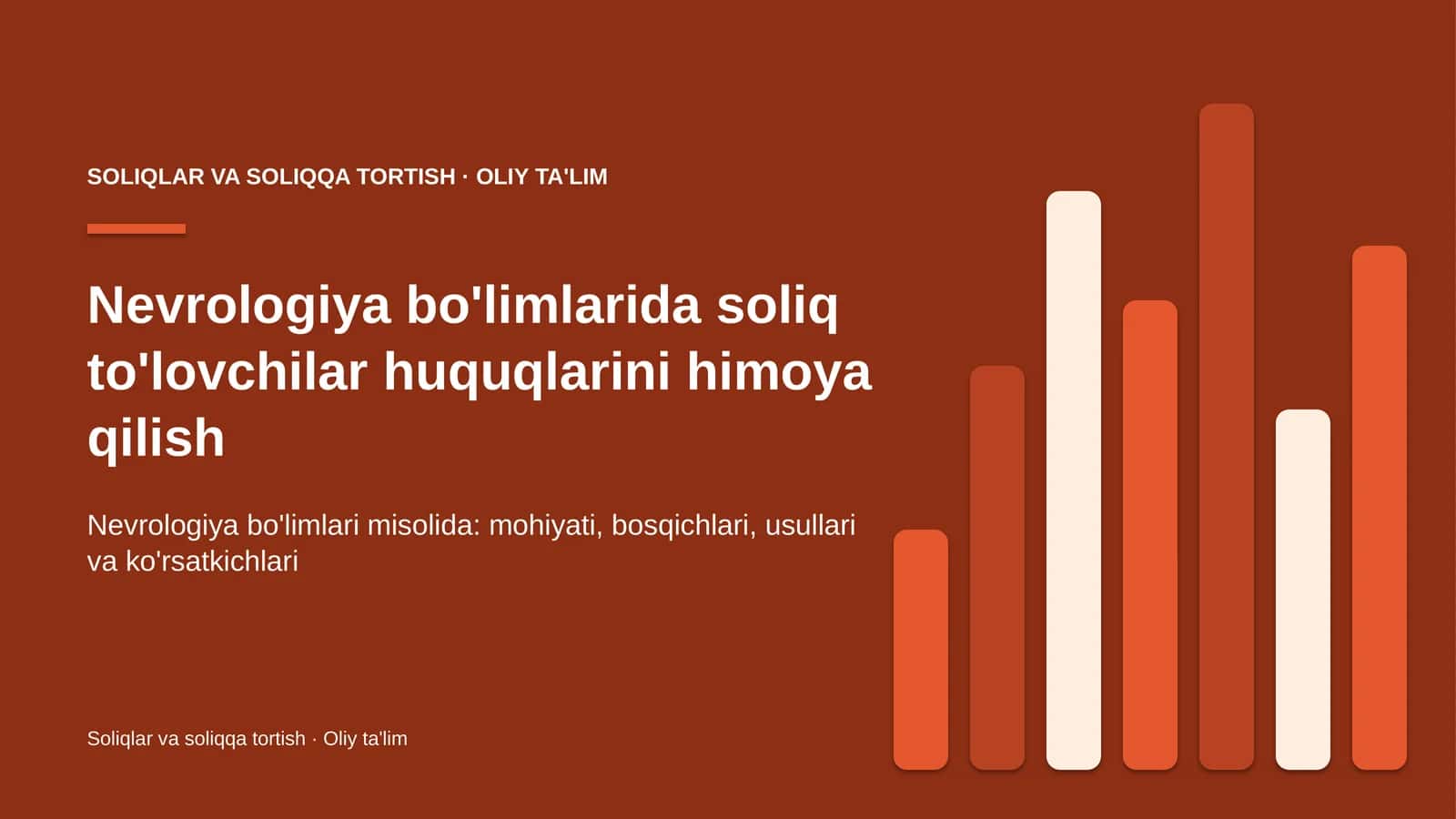 nevrologiya bo'limlarida soliq to'lovchilar huquqlarini himoya qilish 3238
