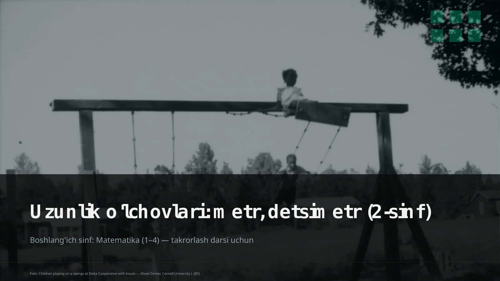 Uzunlik o'lchovlari: metr, detsimetr (2-sinf)