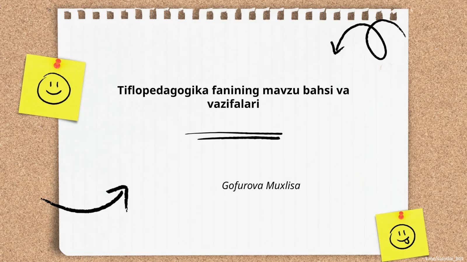 Tiflopedagogika fanining mavzu bahsi va vazifalari